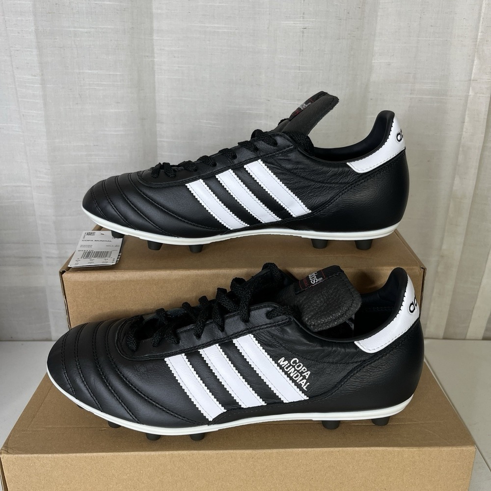 ✅ Adidas Copa Mundial FG Soccer Cleats Black White 015110 Mens Size 10.5 Leather